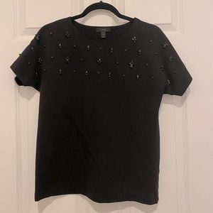 J. Crew top with rhinestone accents. Great holiday piece!